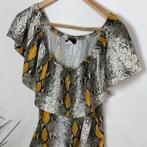 Snake Print Bodysuit